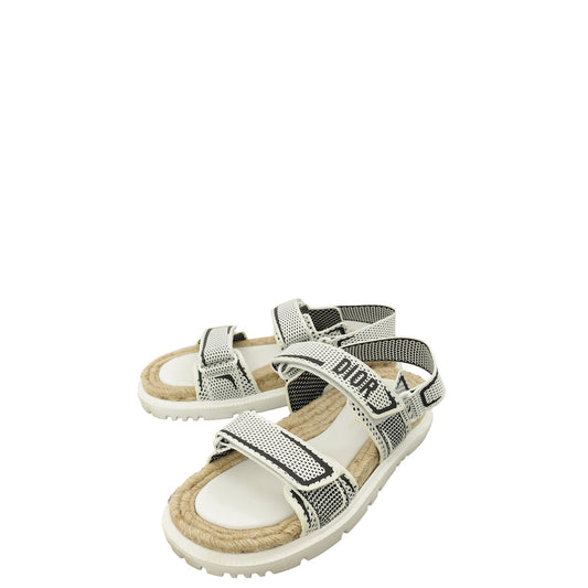 Dior Shoe Christian Bicolor Act Technical Mesh Sandal 38 Shoes