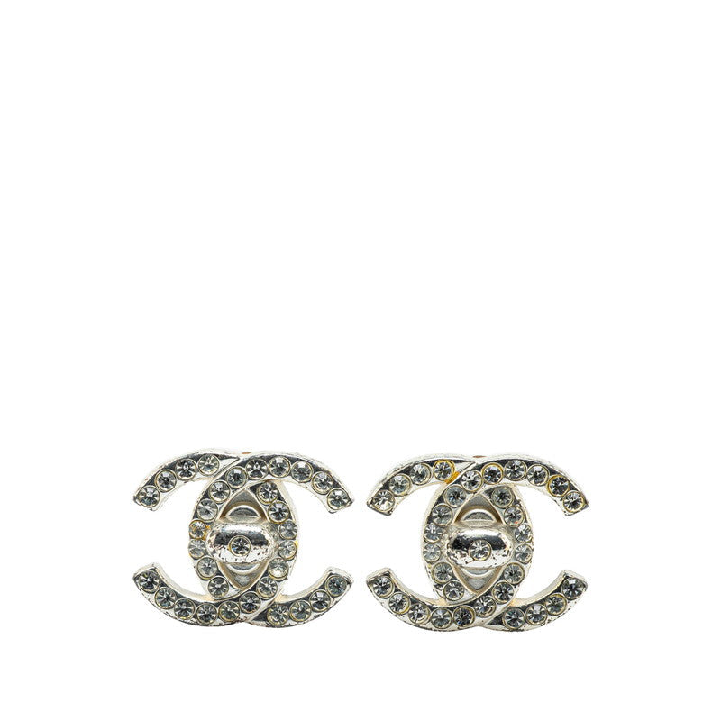 Chanel Metal Coco Mark Turnlock Earrings Jewelry
