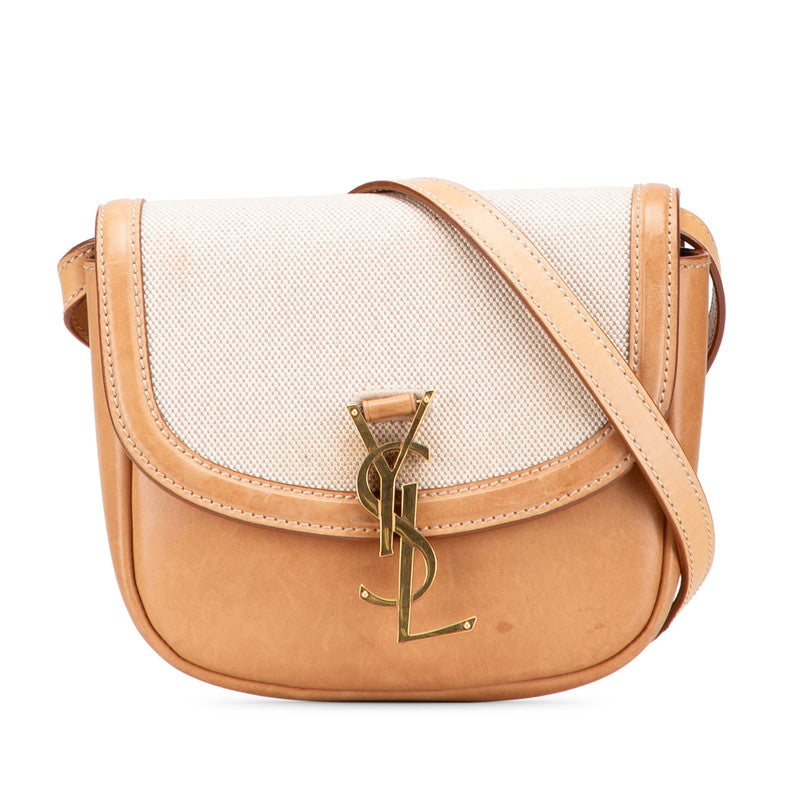 YSL Saint Laurent Kaia Shoulder Bag Leather Canvas