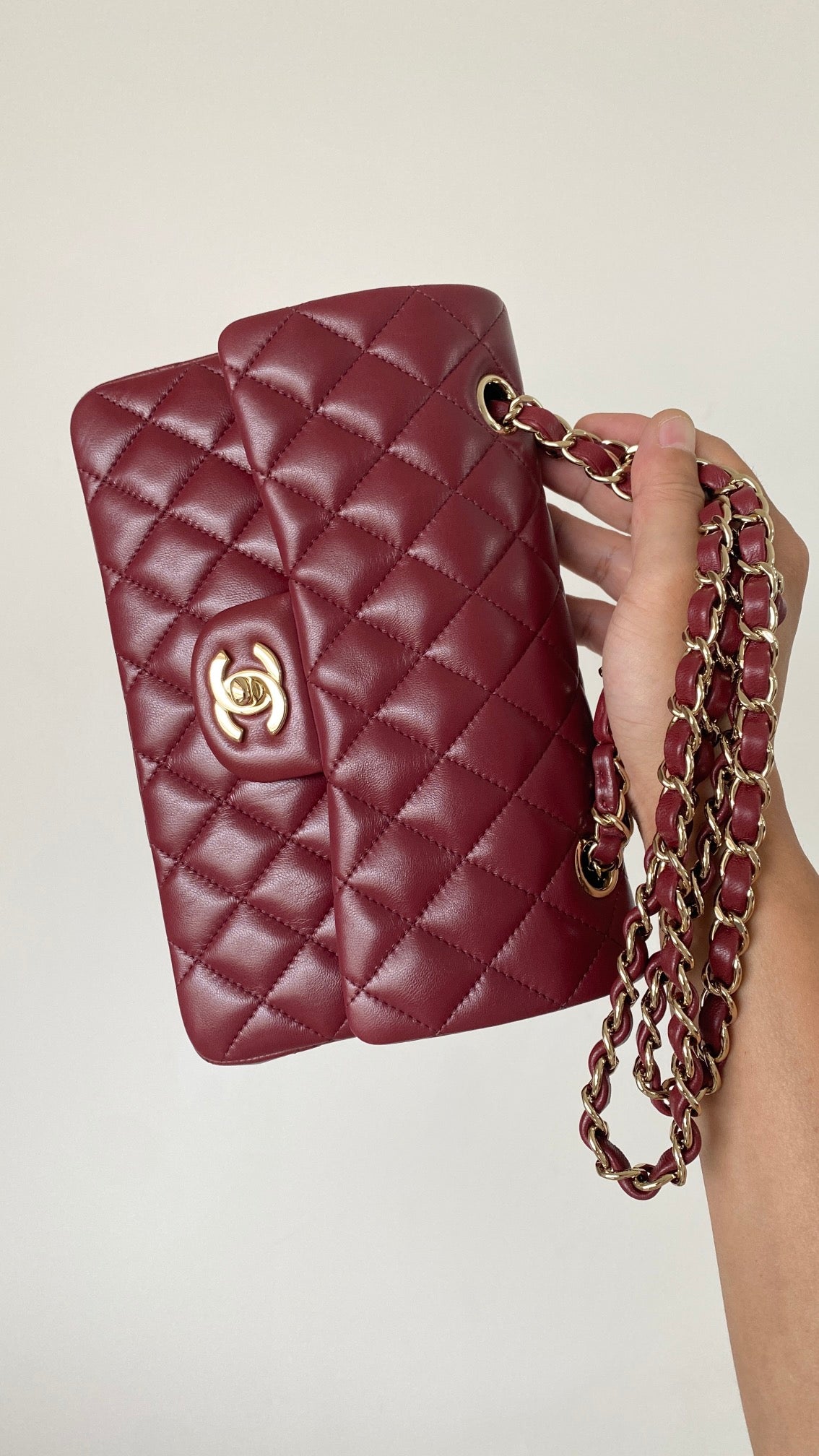 Chlsmall Classic Handbag Dark For Women Bags Red Travel Bag