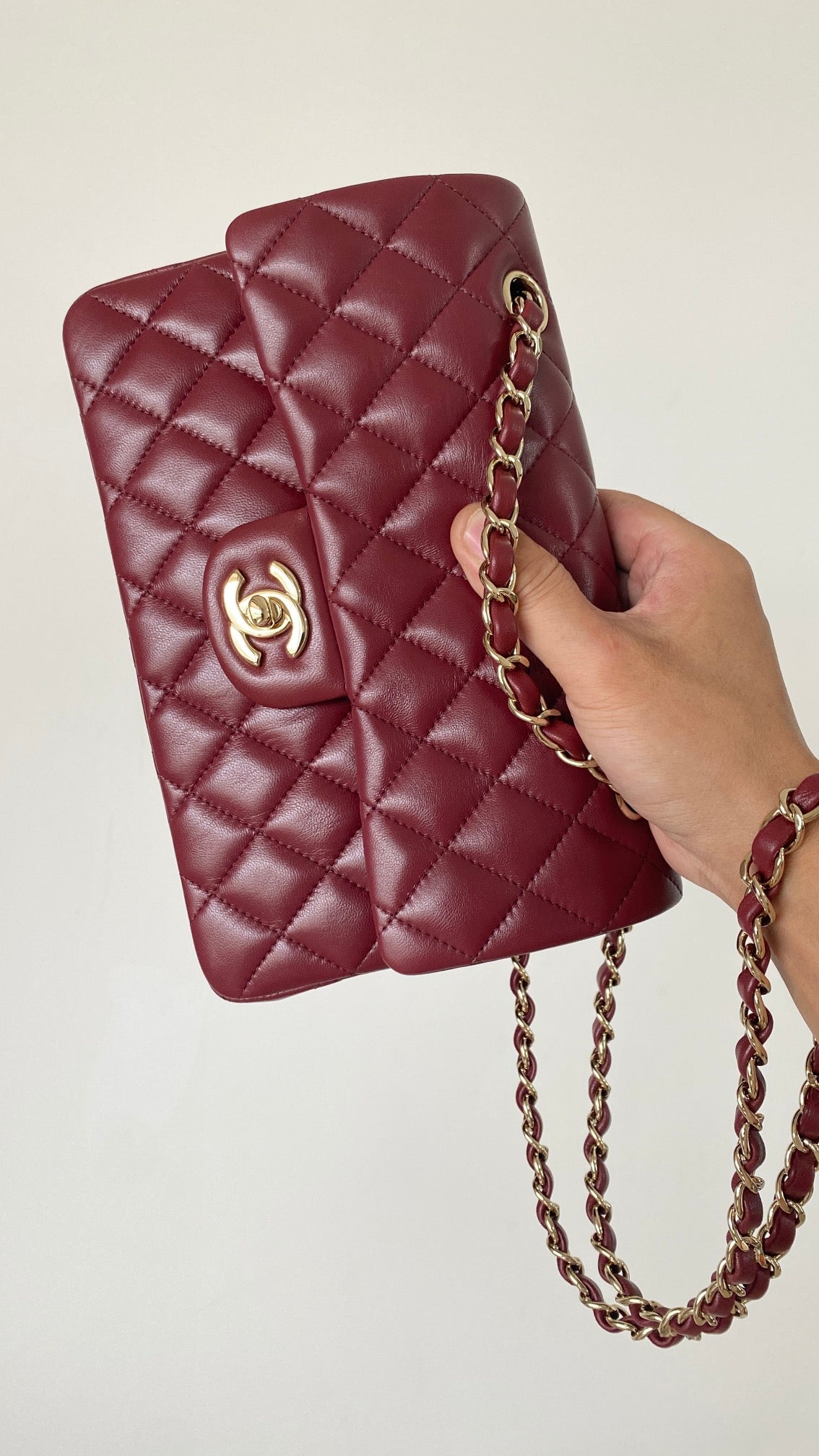 CHLSmall Classic Dark , ’s Red Handbag