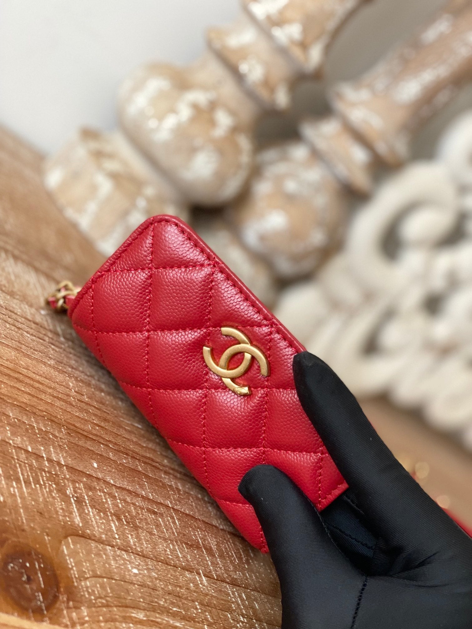 CHL , ’s 4.8in 12.3cm Red Chain Clutch Bag