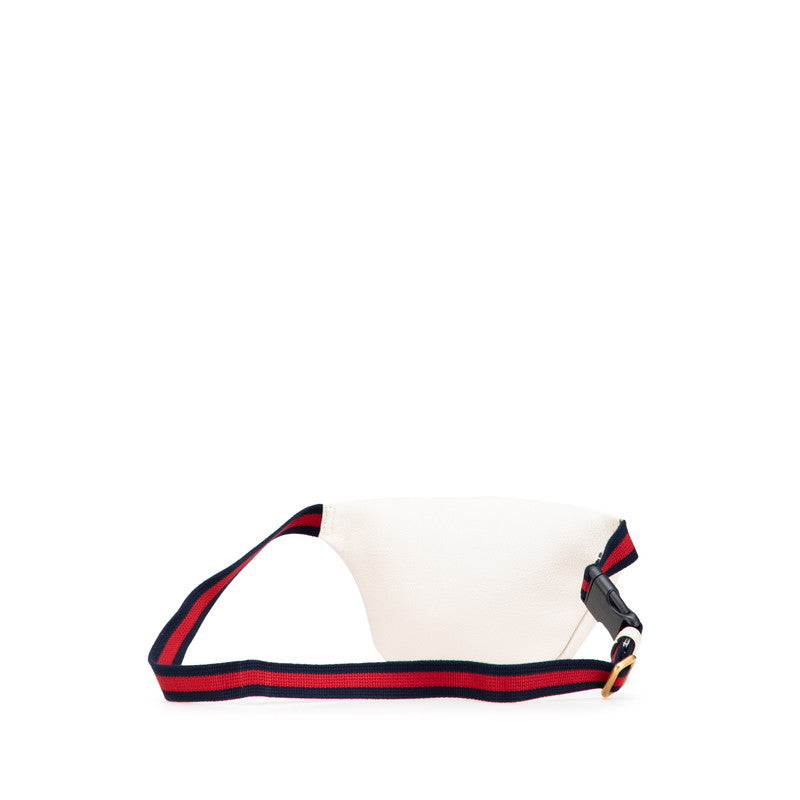 Gucci Print Waist Bag Leather Logo Travel Bag