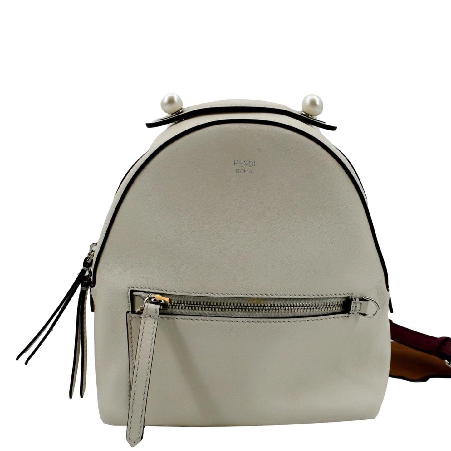 Fendi Backpack Bag Leather White Fendi White Backpack