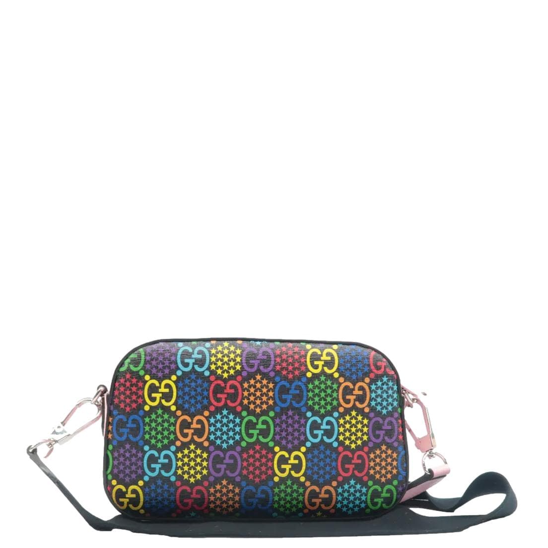 Gucci Psychedelic Supreme Shoulder Bag Canvas Black