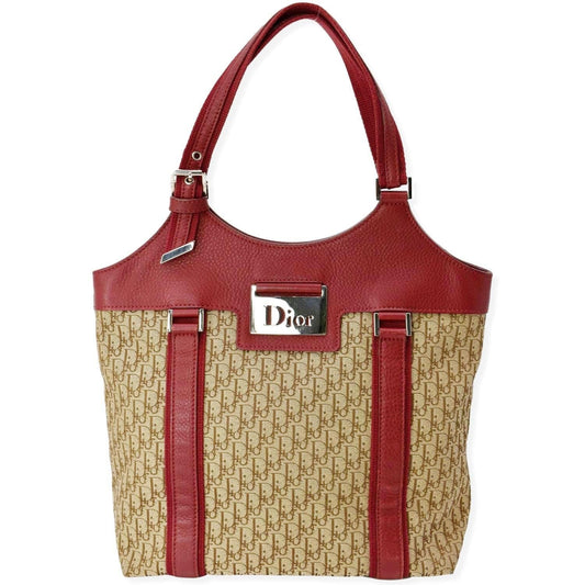 Dior Street Chic Trotter Tote Bag Canvas Monogram