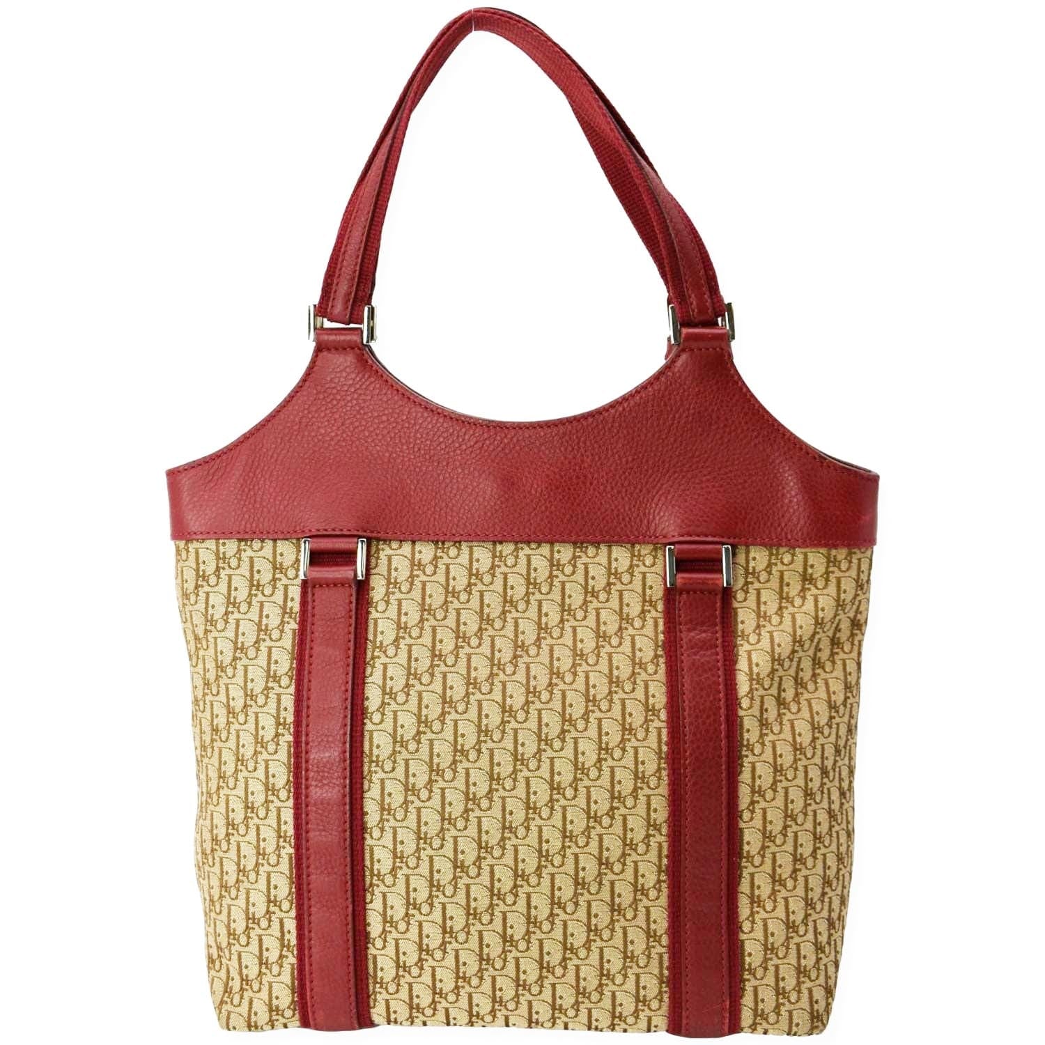 Dior Street Chic Trotter Tote Bag Canvas Monogram Brown