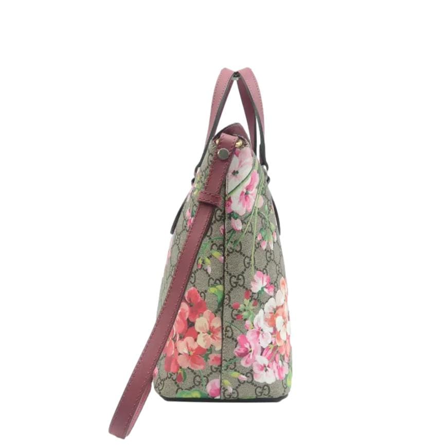 Gucci Linea Foldover Supreme Blooms Tote Bag Multicolor Monogram