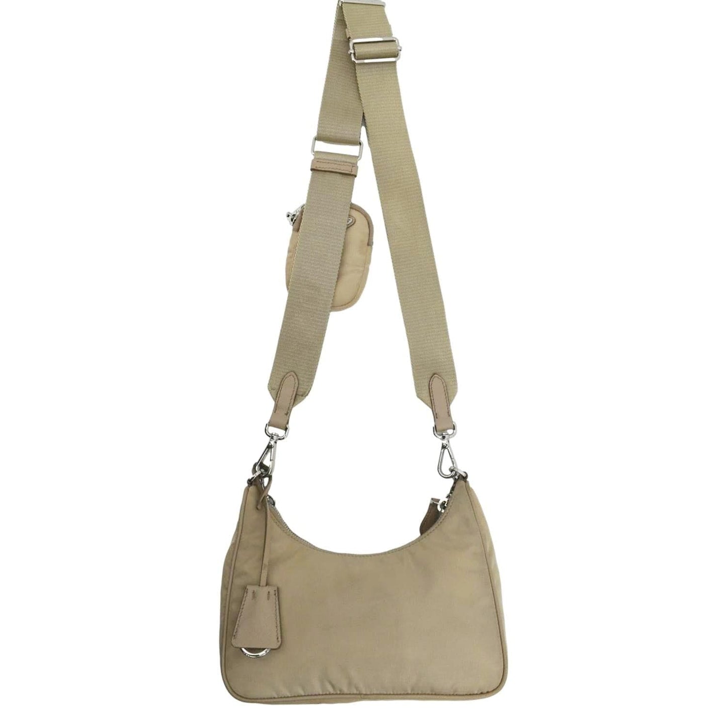 Prada Re Edition Re Shoulder Bag Nylon Beige Re Nylon 2