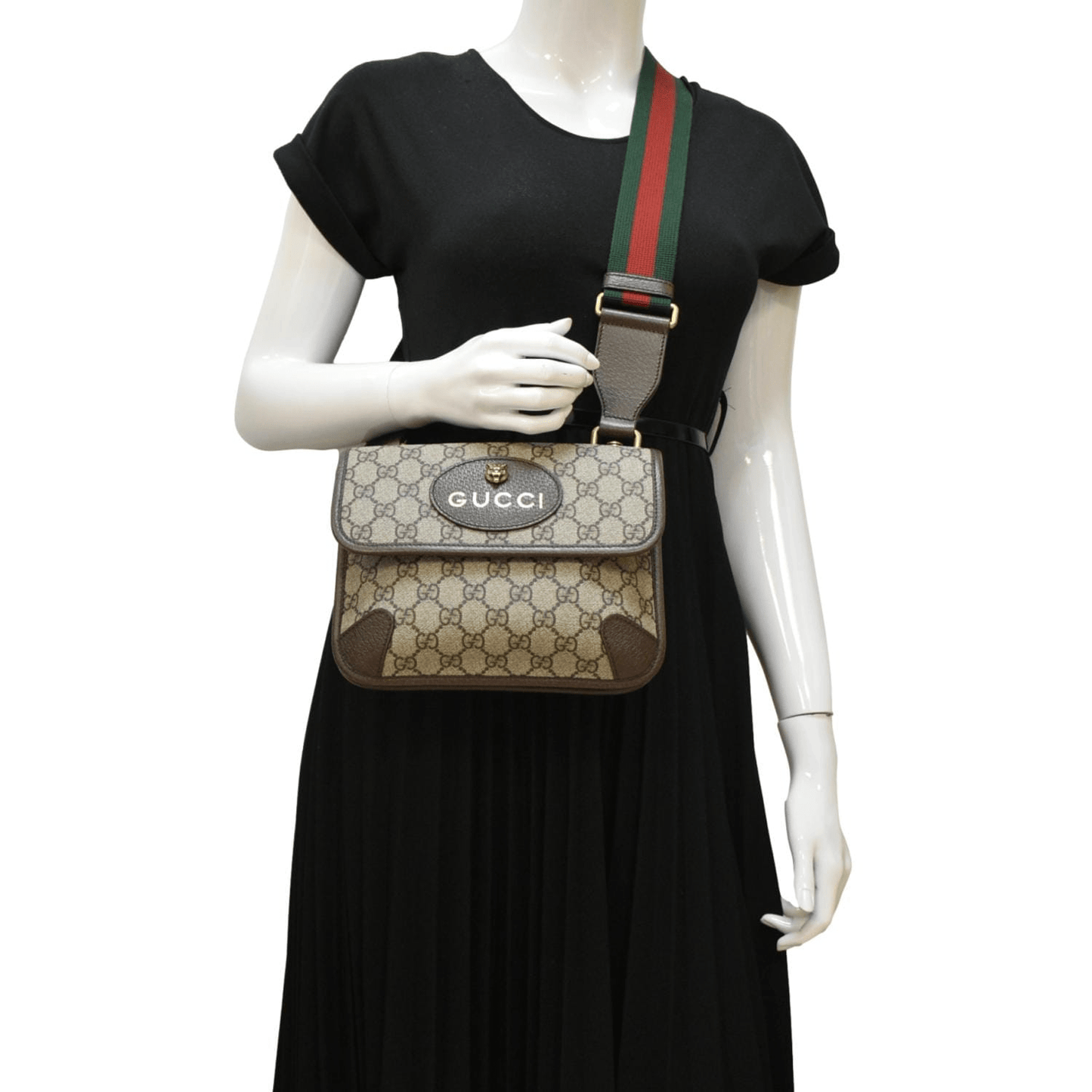 Gucci Neo Supreme Crossbody Bag Canvas Beige Supreme 501050