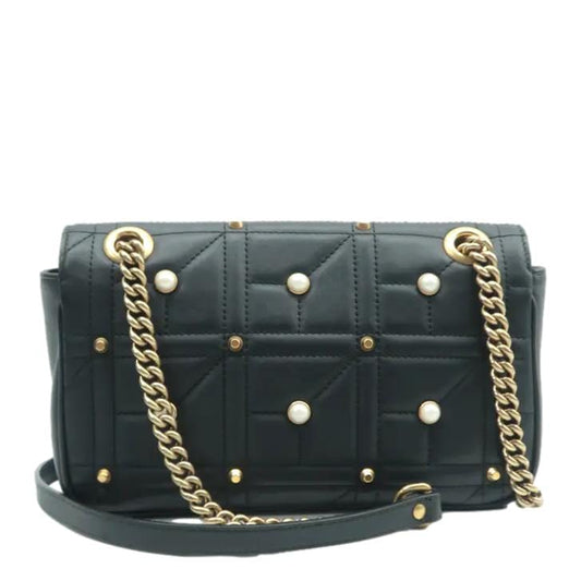 Gucci Marmont Shoulder Bag Leather Black Bag Black