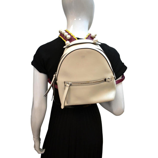 Fendi Backpack Bag Leather White Fendi White Backpack