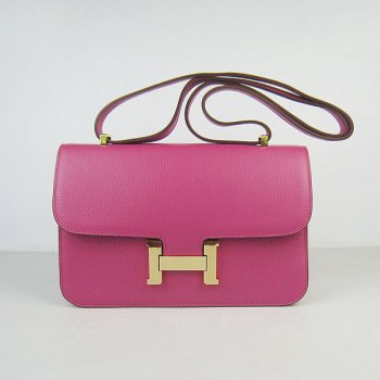 Hermes Luxury Constance Cm Togo Bag Peach Leather Gold Travel Bag