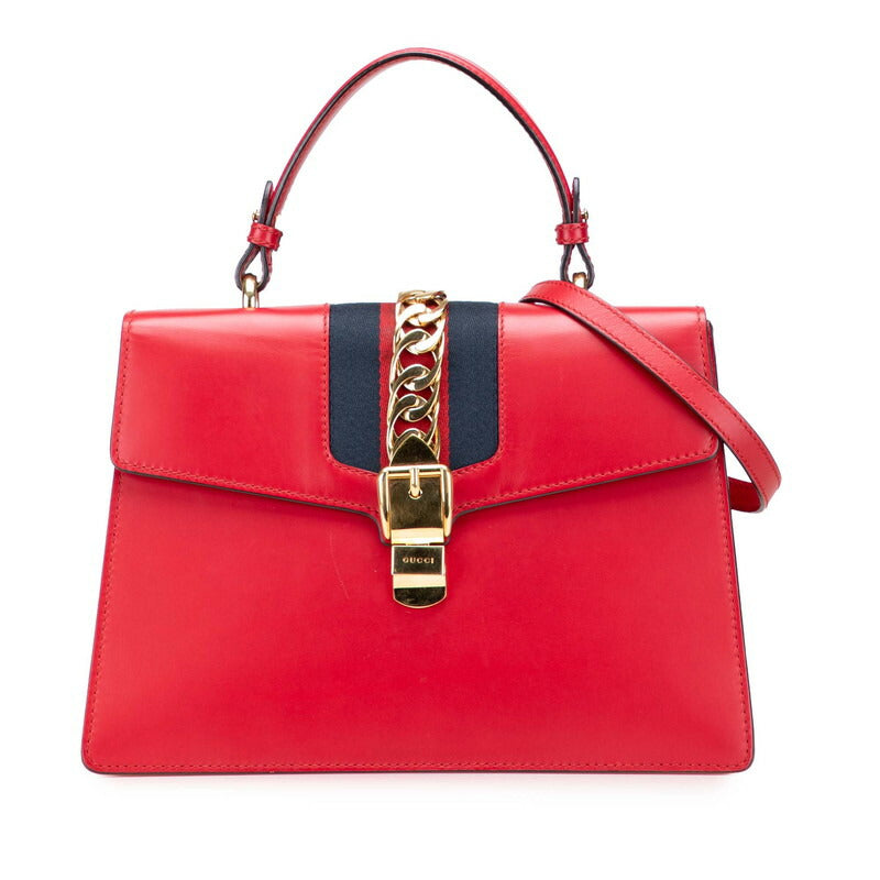 Gucci Sylvie 2Way Bag Leather Travel Bag