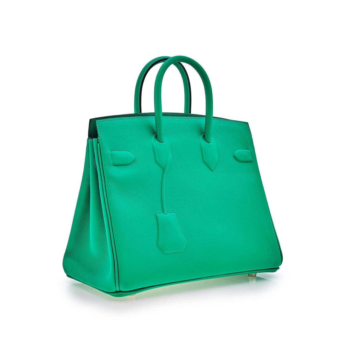 Gucci Hermes Birkin Shadow Bag Menthe Swift Leather Travel Bag