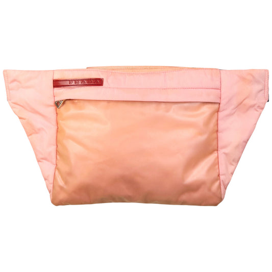 Prada Crossbody Bag Sport Transparent Pocket Pink