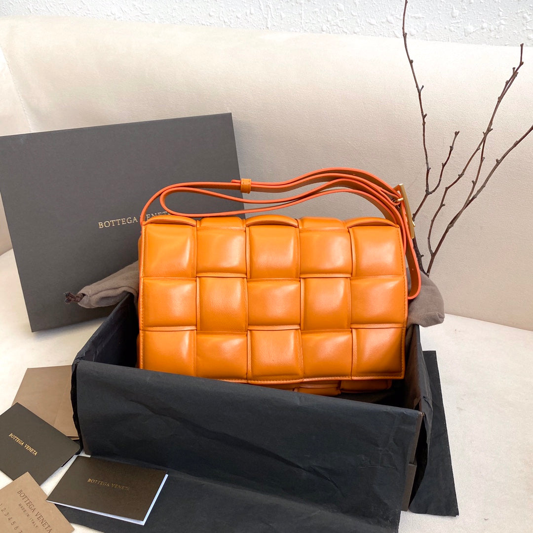 Top Quality Padded Cassette Bag For Women Travel Bag Orange 1465