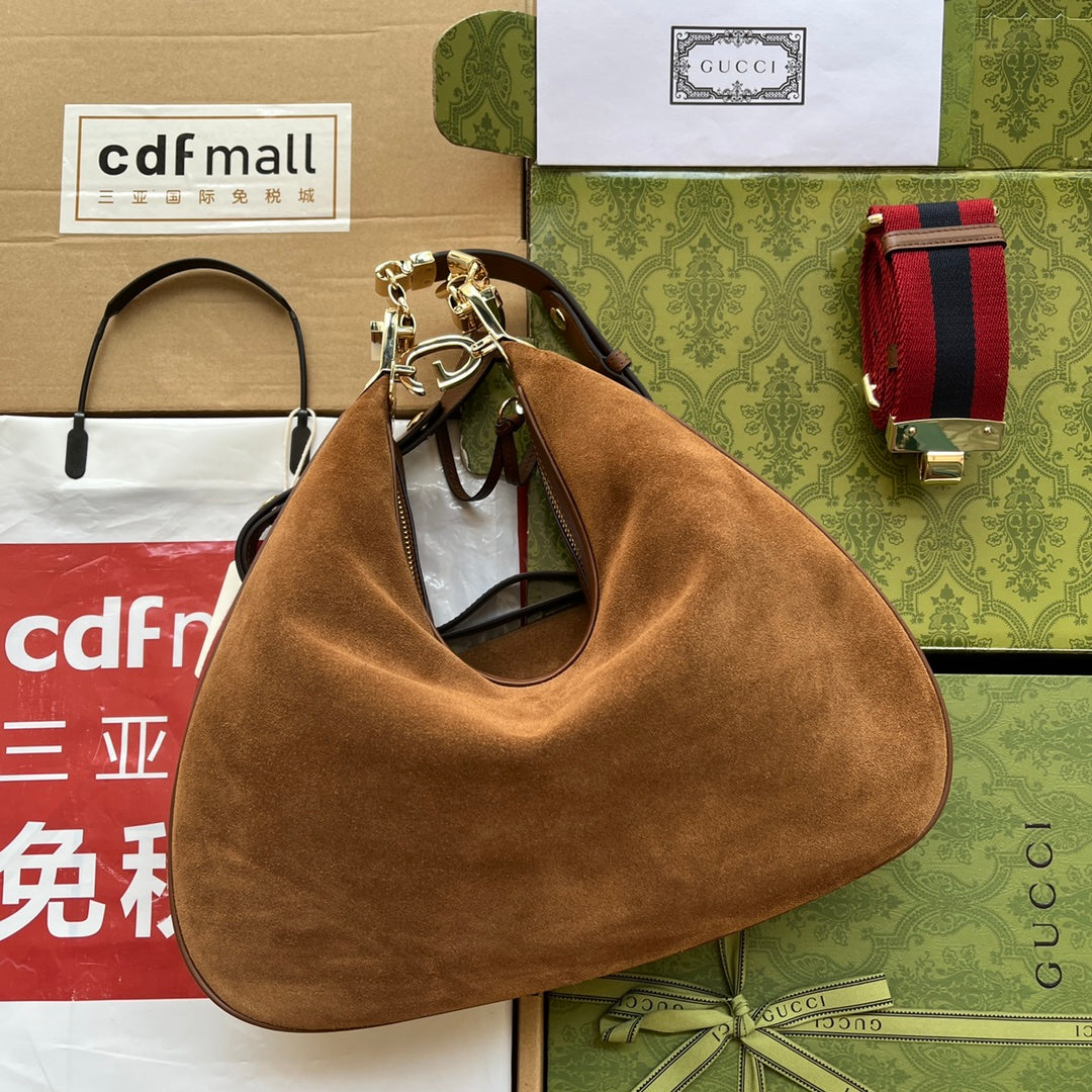 gg Atache Dark , ’s Brown Large Shoulder Bag