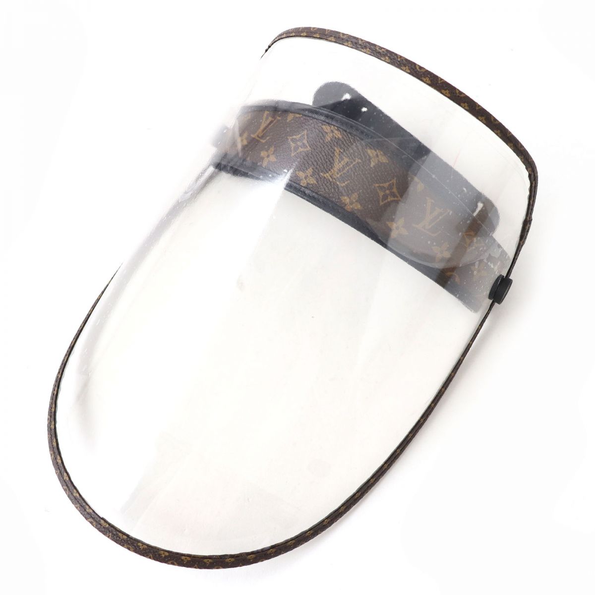 Louis Vuitton Sun visor M76727 PVC Clear Monogram Leather Brown Handbag