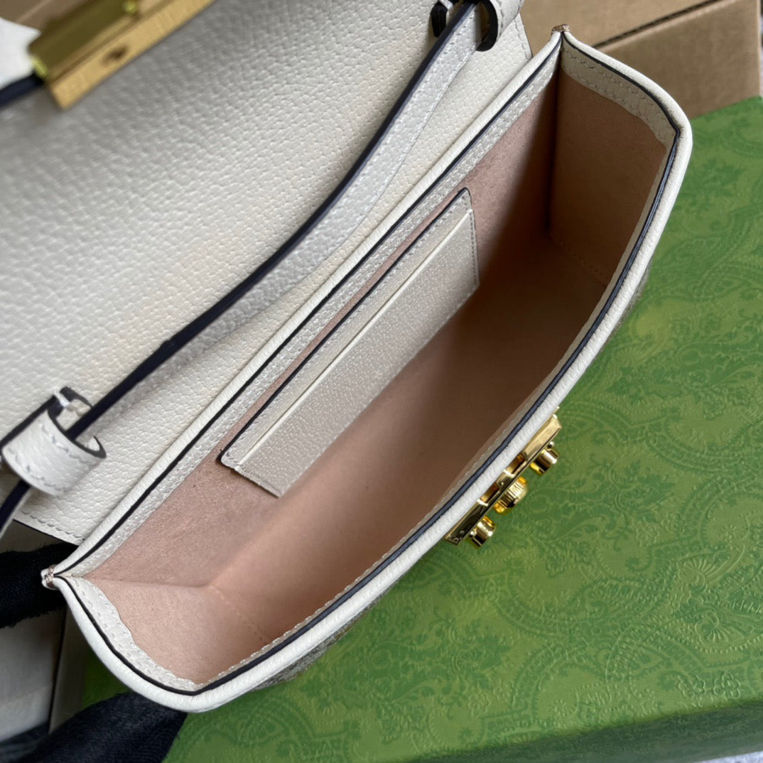 gg Padlock , ’s 7in Beige Mini Bag