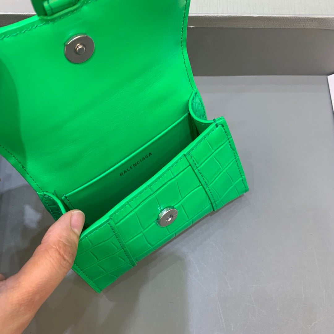 Top Quality Hourglass Handbag With In For Green Mini Travel Bag