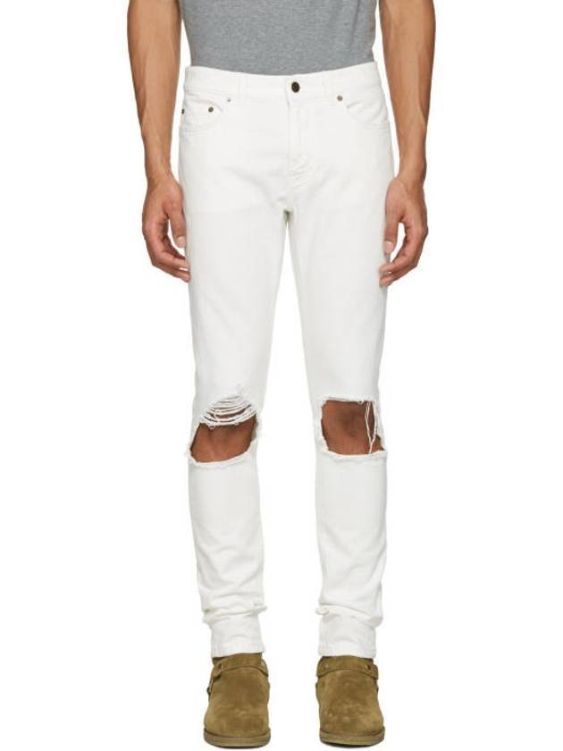 YSL Saint Laurent Saint Laurent Trending Moufa Skinny Jean Travel White Travel Bag