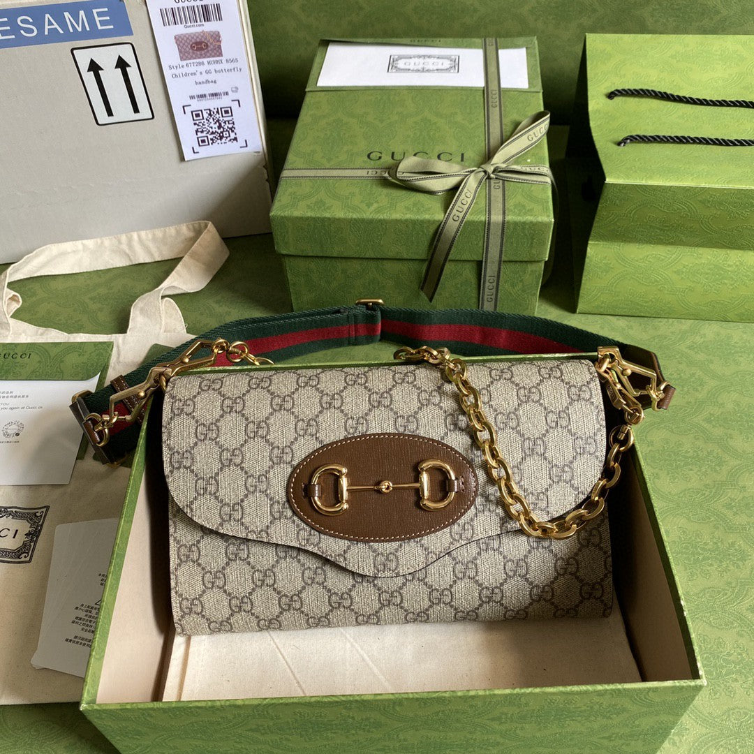 gg Horsebit 10in 26cm gg Beige Small Travel Bag