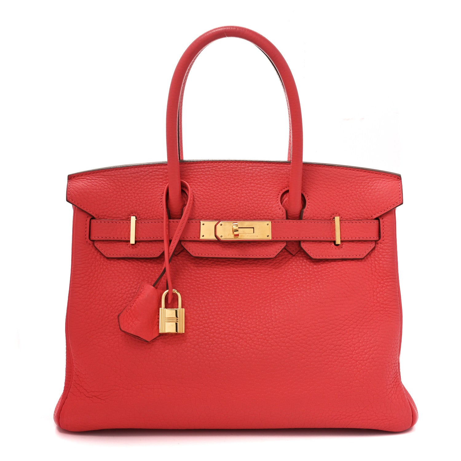 Hermes Togo Birkin Rouge Pivoine Handbag Travel Bag