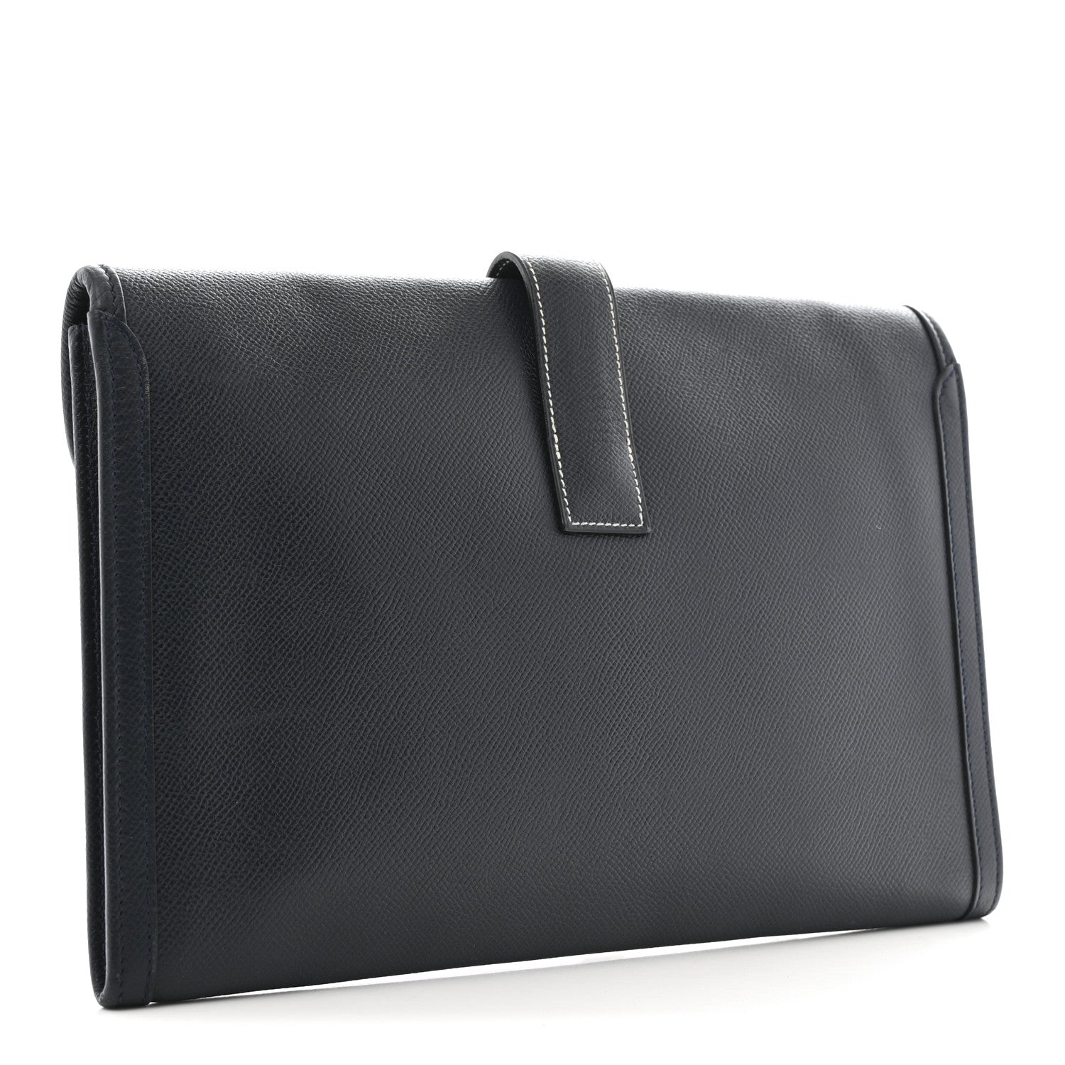 Hermes Epsom Jige Pm Clutch Bleu Clutch Bag