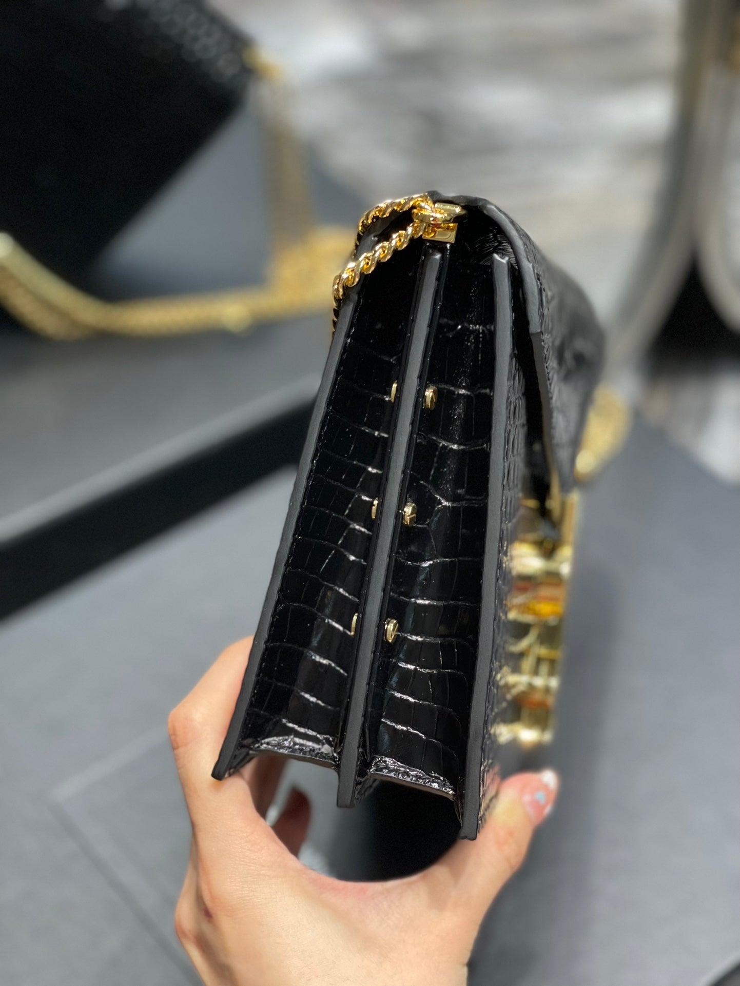 YSL Saint Laurent Cassandra Handbag Chain Travel Bag