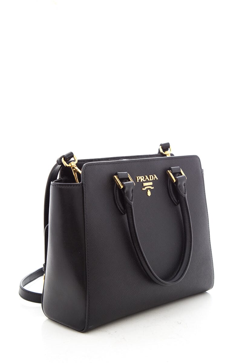Prada Prada Black Saffiano Leather Handbag Travel Bag