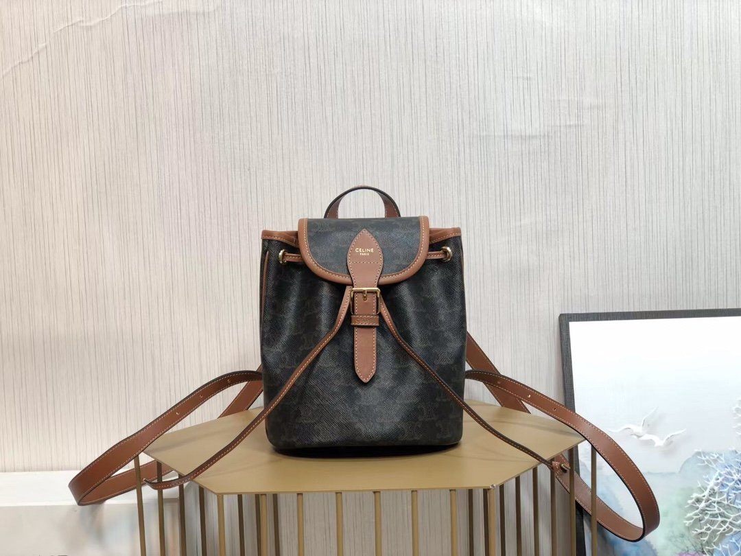 Top Quality Backpack Folco In Triomphe For Canvas Tan 197662Cas04Lu 3874