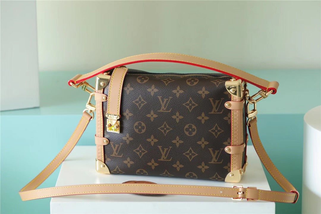 Top Quality Side Trunk Pm For Women Canvas Monogram Crossbody Bag