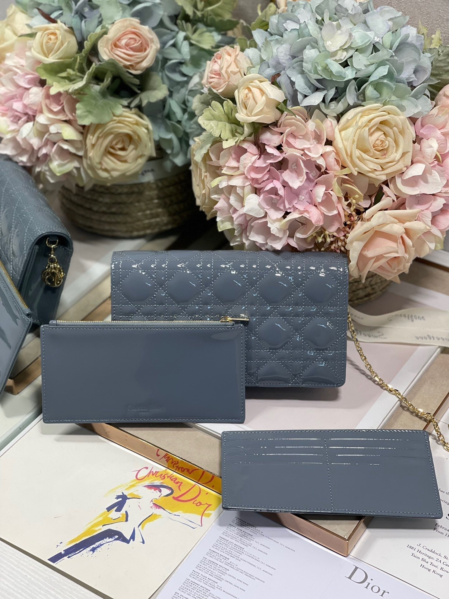 Lady Pouch Smoky Cd Blue Travel Bag