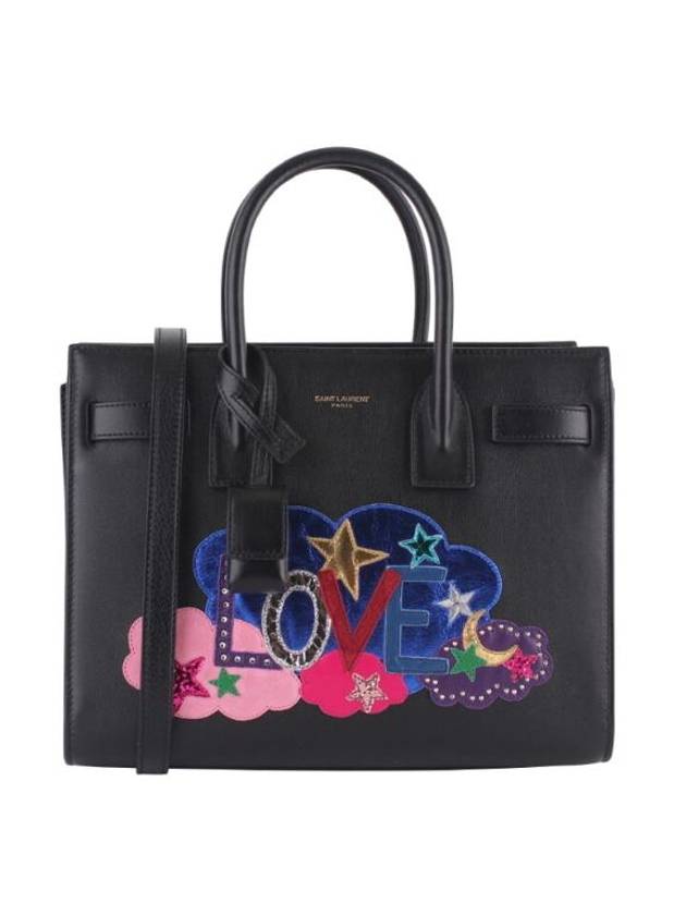 YSL Saint Laurent Saint Laurent Trending Sac De Jour Love Black Tote Bag