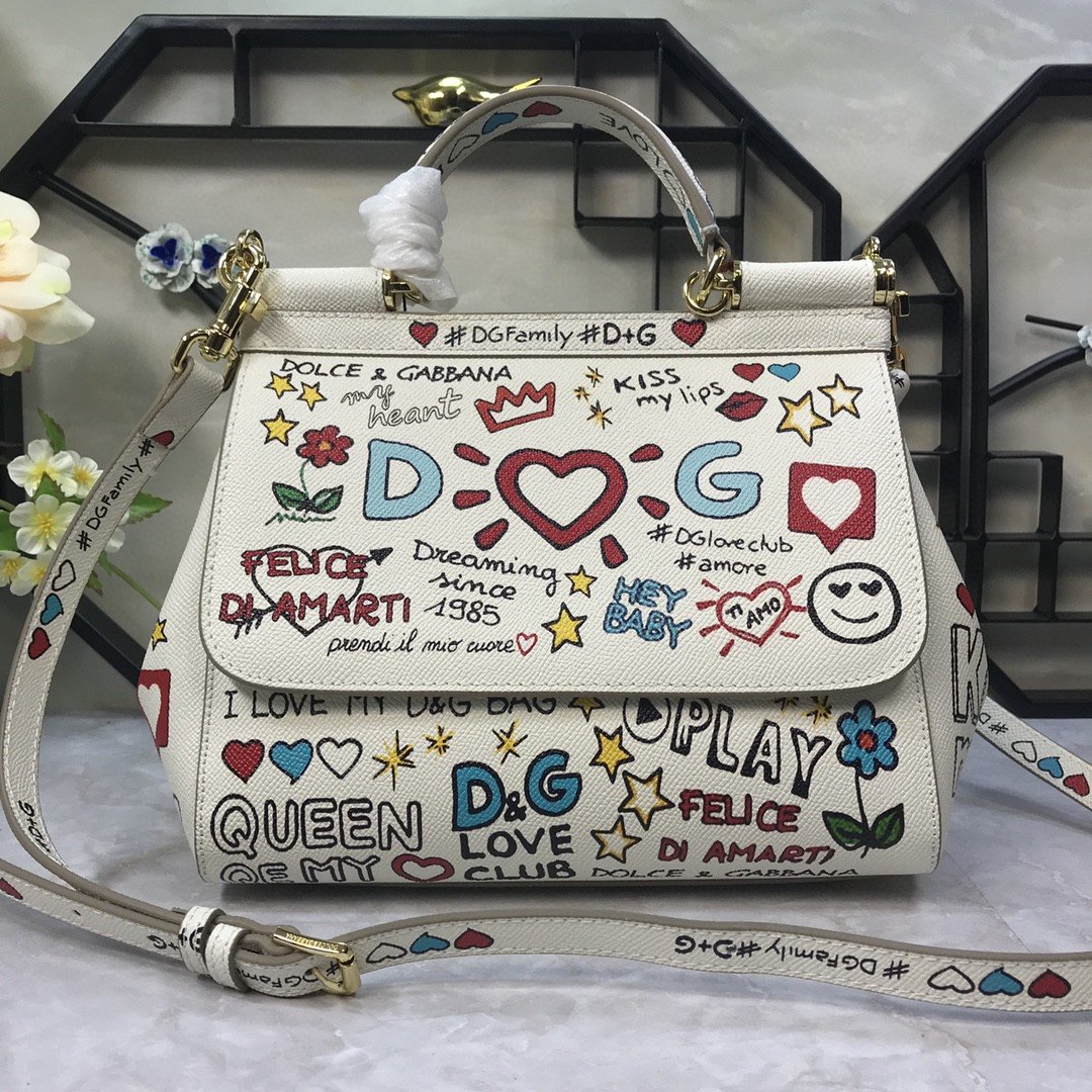 Top Quality Sicily Handbag Unique Print Motifs Medium Travel Bag