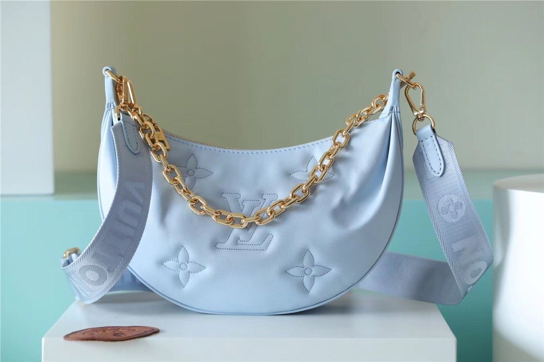 Top Quality Over The Moon Bag Handbags Blue Travel Bag