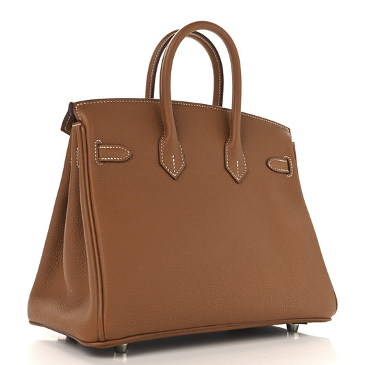Hermes Taurillon Novillo Birkin Handbag Gold Travel Bag