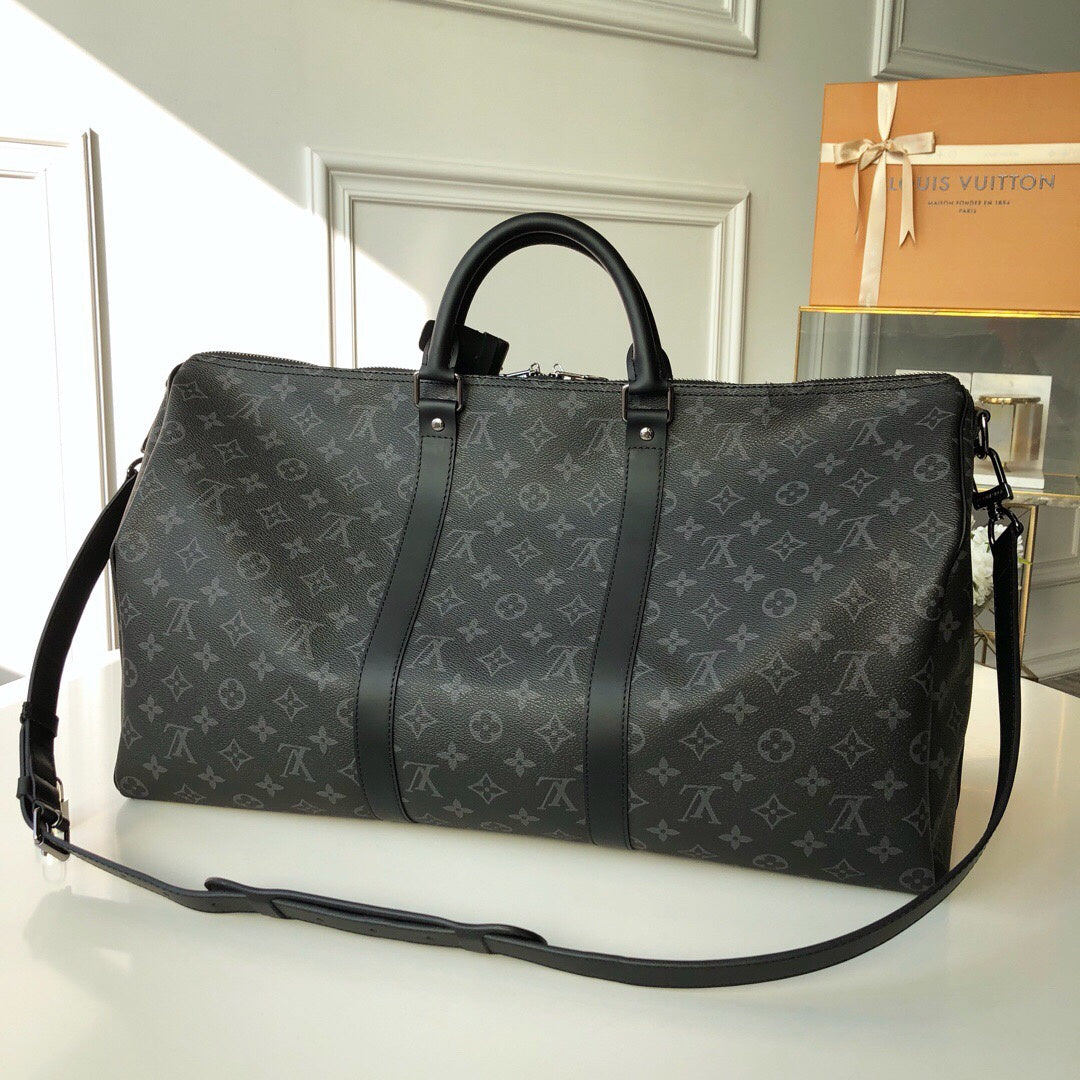 Top Quality Keepall Bandouliere Eclipse For Men Canvas Monogram Travel Bag
