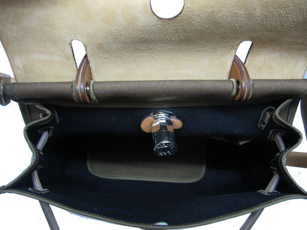 Hermes Luxury Herbag Way Canvas Travel Bag