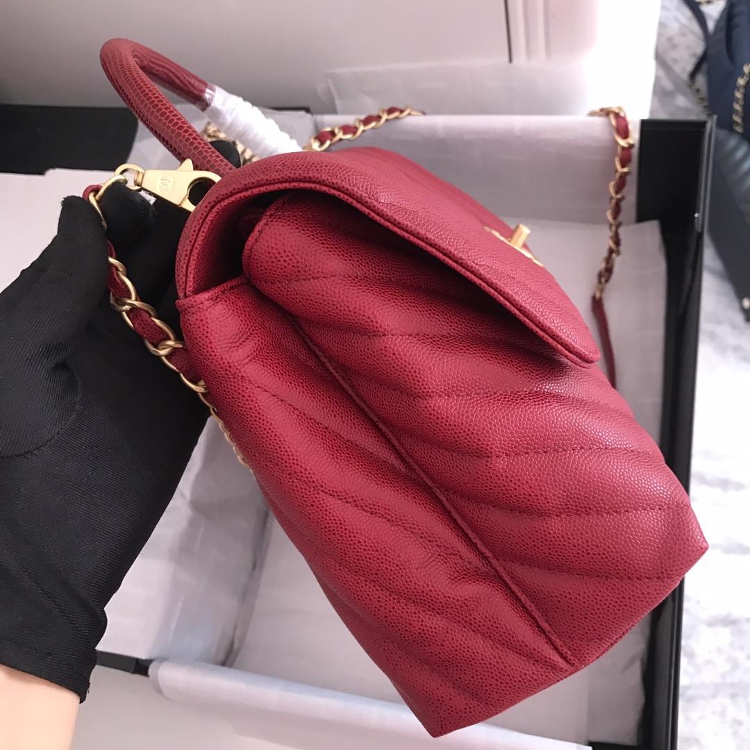 CHLHandbag 11in 28cm Red Top Handle