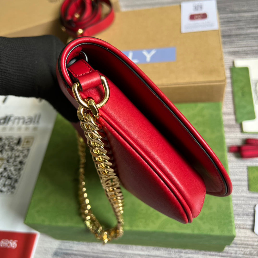 gg Blondie , ’s 11in Red Shoulder Bag