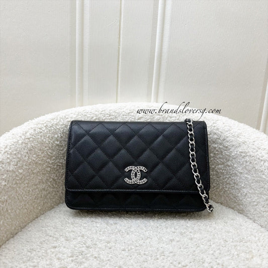 Chanel Wallet on Chain WOC in Black Caviar and SHW (Model: ) Bag
