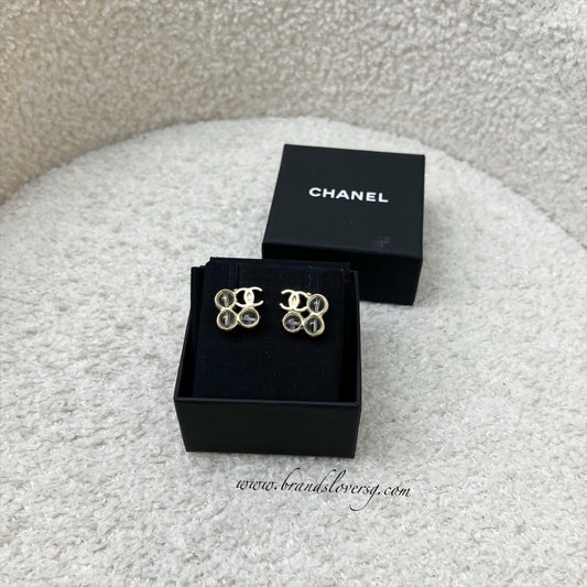 Chanel Resin Bubbles Earrings in LGHW (Model: ) Jewelry