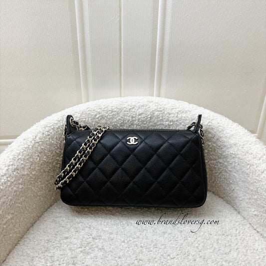 Chanel Clutch on Chain in Black Caviar and LGHW (Model: )