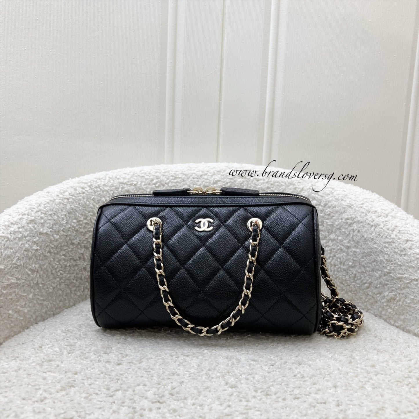 Chanel [Local Full Set - Oct 2025] / Bowling in Black Caviar and LGHW (Model: ) Accessory