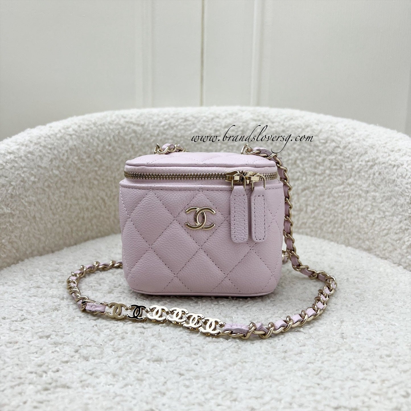 Chanel Mini Vanity in Pink Caviar and LGHW