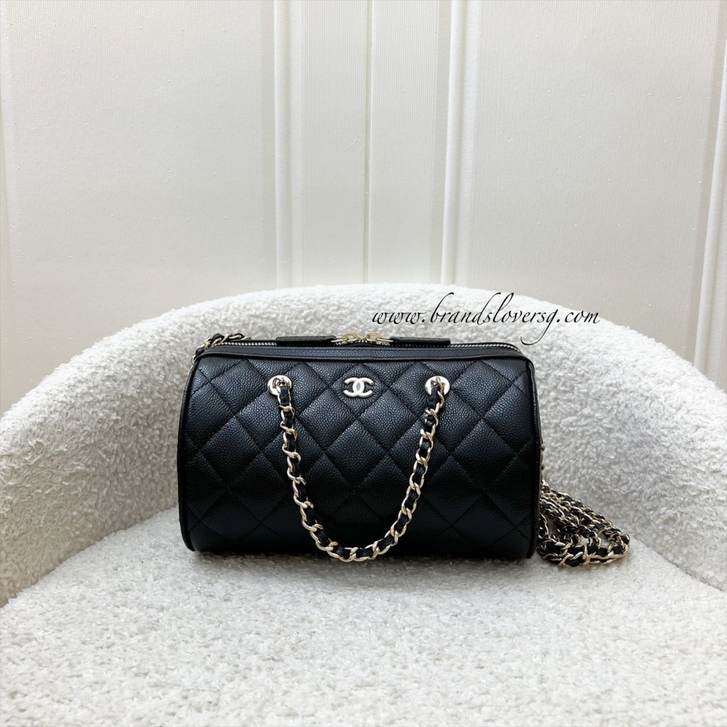 Chanel [Brand New - Local Set - 2025] Bowling in Black Caviar and LGHW (Model: ) Accessory
