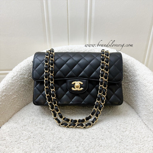 Chanel [Brand New - Full Set - May 2022] Small Classic Flap CF in Black Caviar and GHW (Model: ) Accessory