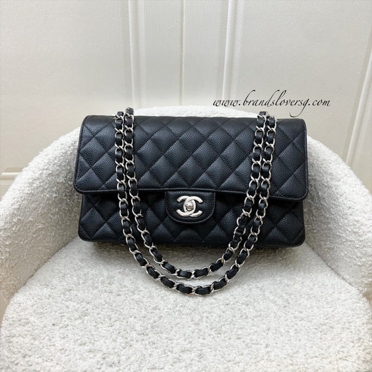 Medium Classic Flap CF in Black Caviar and SHW (Model: ) Accessory Classic